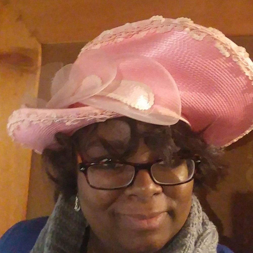 Pink elegant hat